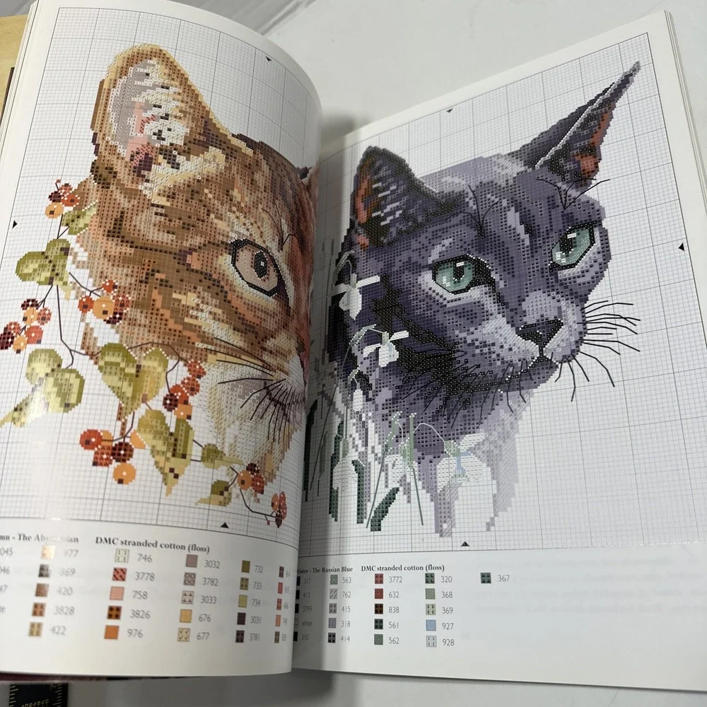 Cats of the World in‎ Cross Stitch Paperback 2002. Must Have Cat Cross Stitch!!